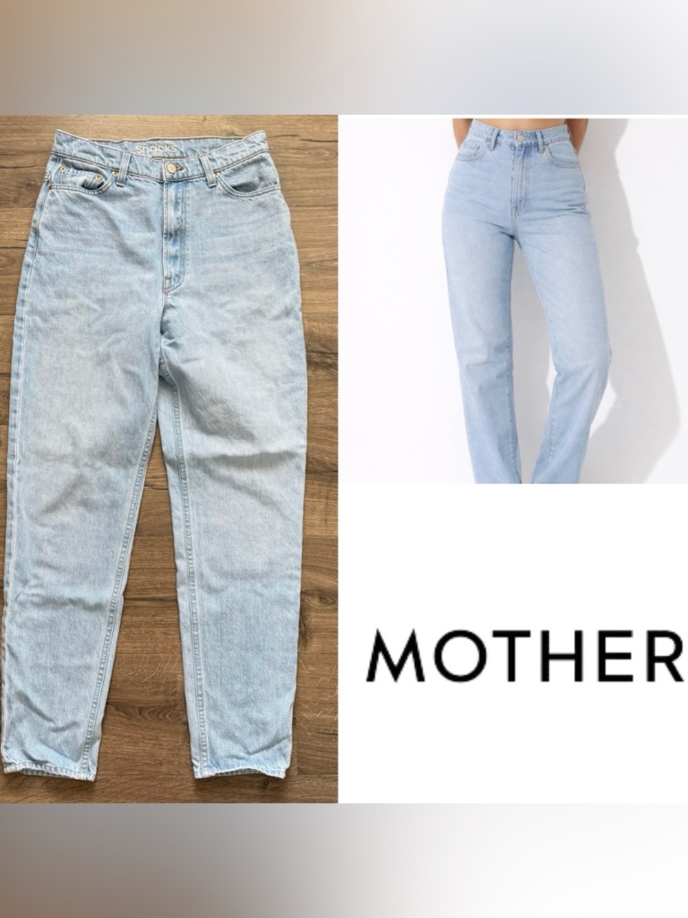 Mother Denim Snacks High Waisted Twizzy Skimp Just a Nibble Jeans size 29 Women